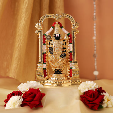 Buy 24K Gold & Silver Plated Tirupati Balaji Statues, Idols & Murtis Online