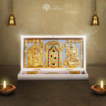 Balaji Pocket Temple Mandir 24 Karat Gold Plated