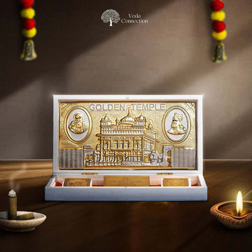 Gold Plated Golden Temple Pocket Temple | Divine Blessings Anytime, Anywhere