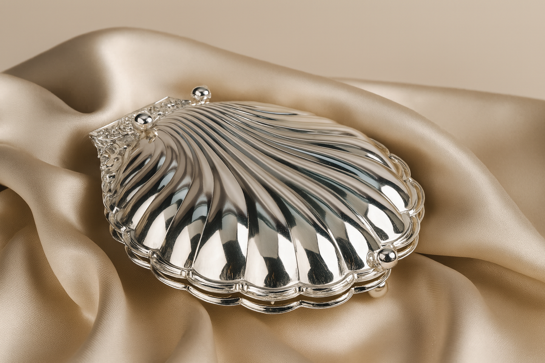 Shell Shaped Silver Dry Fruit Platter