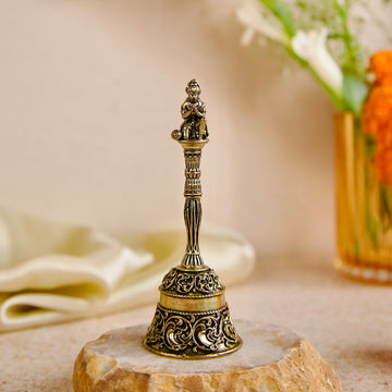 Brass Hanuman Bell โ Sacred Pooja Ghanti for Home Temple