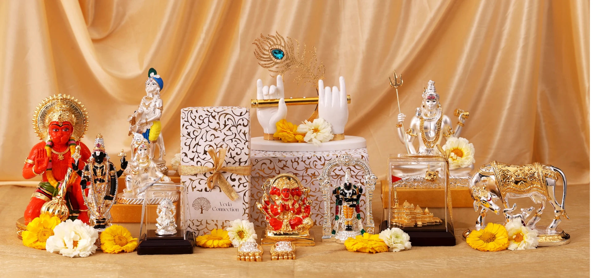 Gold & Silver Plated God Idols | Lakshmi, Ganesha, Hanuman & More