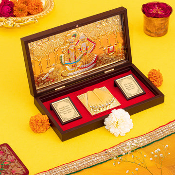 Meaningful Birth Ceremony Namkaran Godh Bharai Gifts | Gold & Silver-Plated Idols