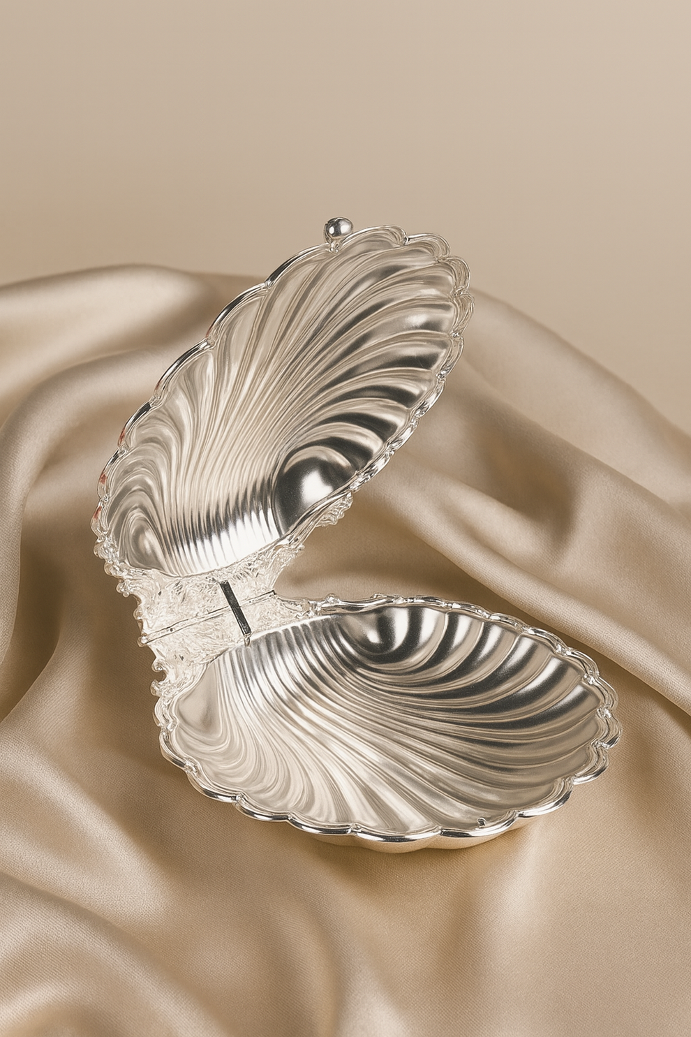 Shell Shaped Silver Dry Fruit Platter – Veda Connection