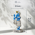Krishna Ji Idol Playing Flute 999 Silver Plated