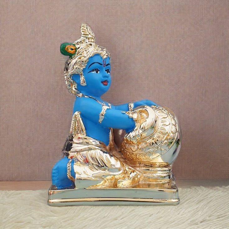 Krishna Laddoo Gopal 24 Karat Gold Plated Idol