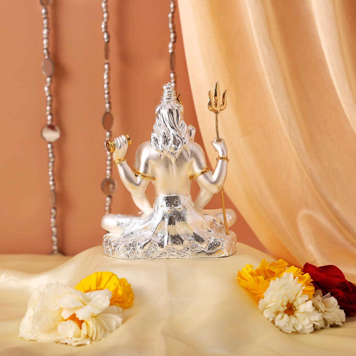 Lord Shiv Murti - 999 Silver Plated