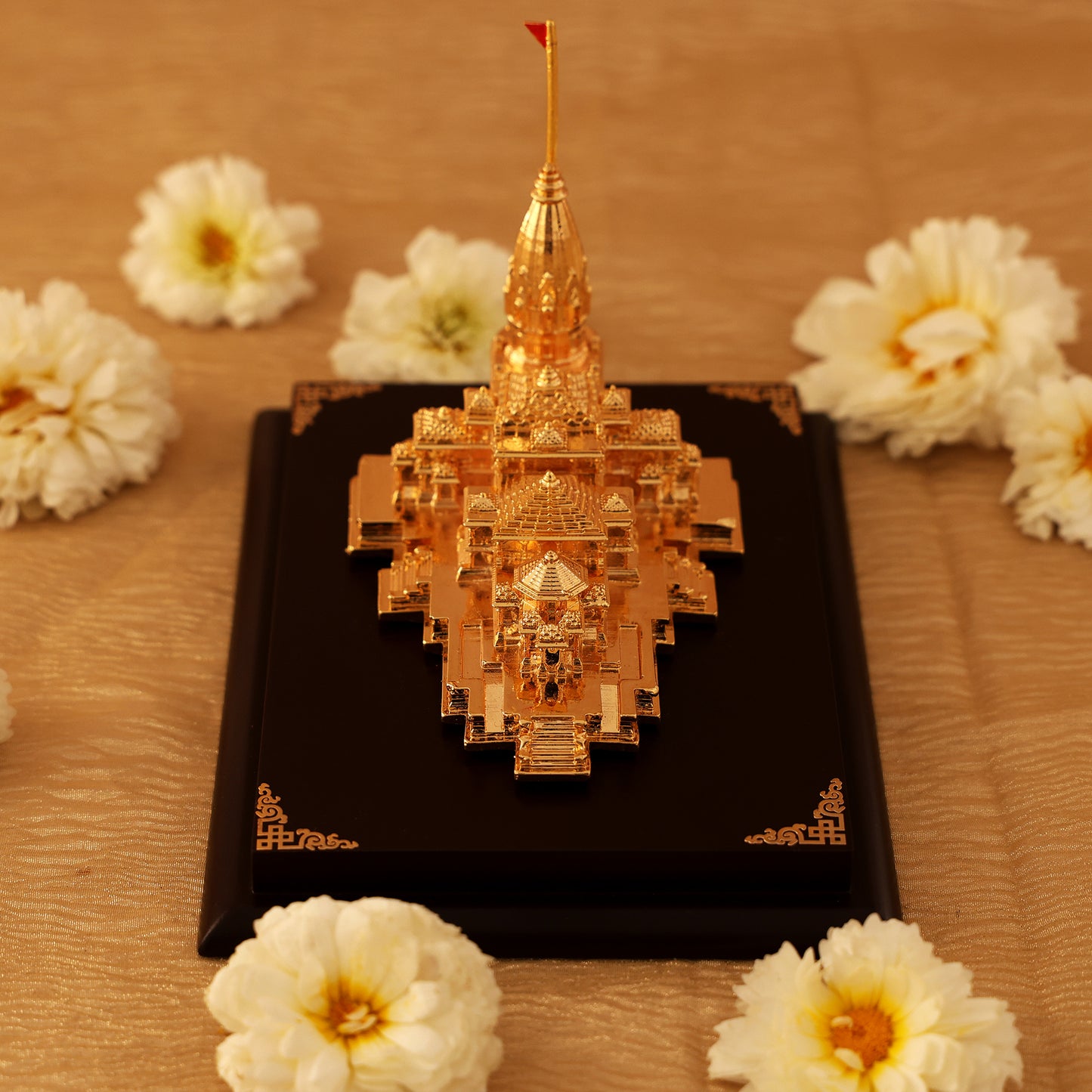 Shri Ram Mandir 3D Model 24K Gold Plated 3D Model Janmabhoomi Temple Replica