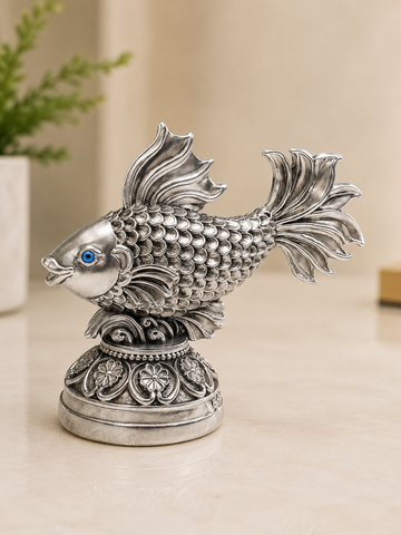Silver Plated Fish for Prosperity & Good Luck | Premium Vastu Fish