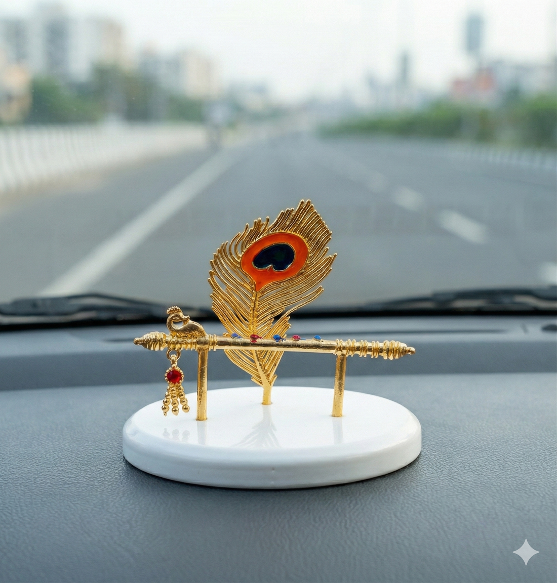 Krishna Murali Mor Pankh Idol Gold Plated