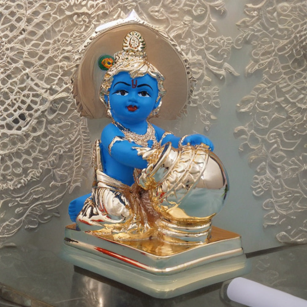 Krishna Laddoo Gopal 24 Karat Gold Plated Idol