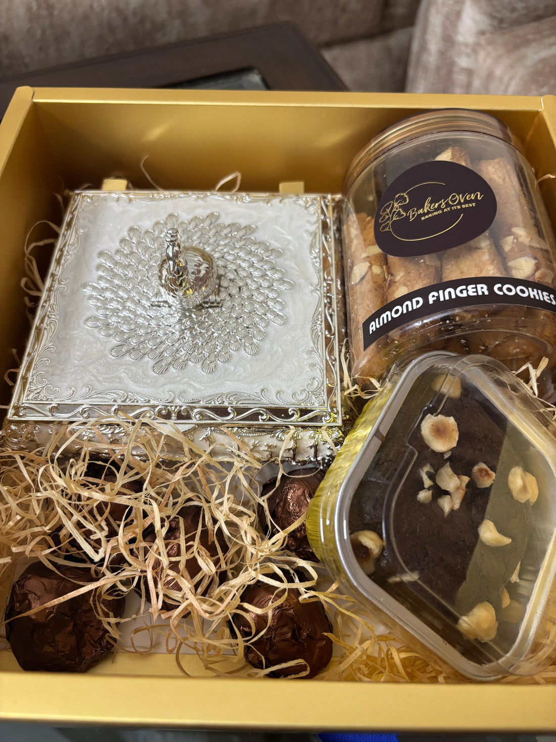 Silver Enamel Mukhwas Box Hamper in Velvet Box | Premium Bulk Corporate & Wedding Gifting