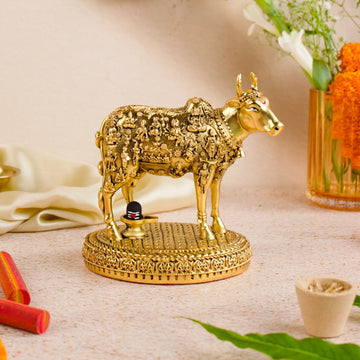 33 Koti Kamdhenu Cow with Shivling Idol