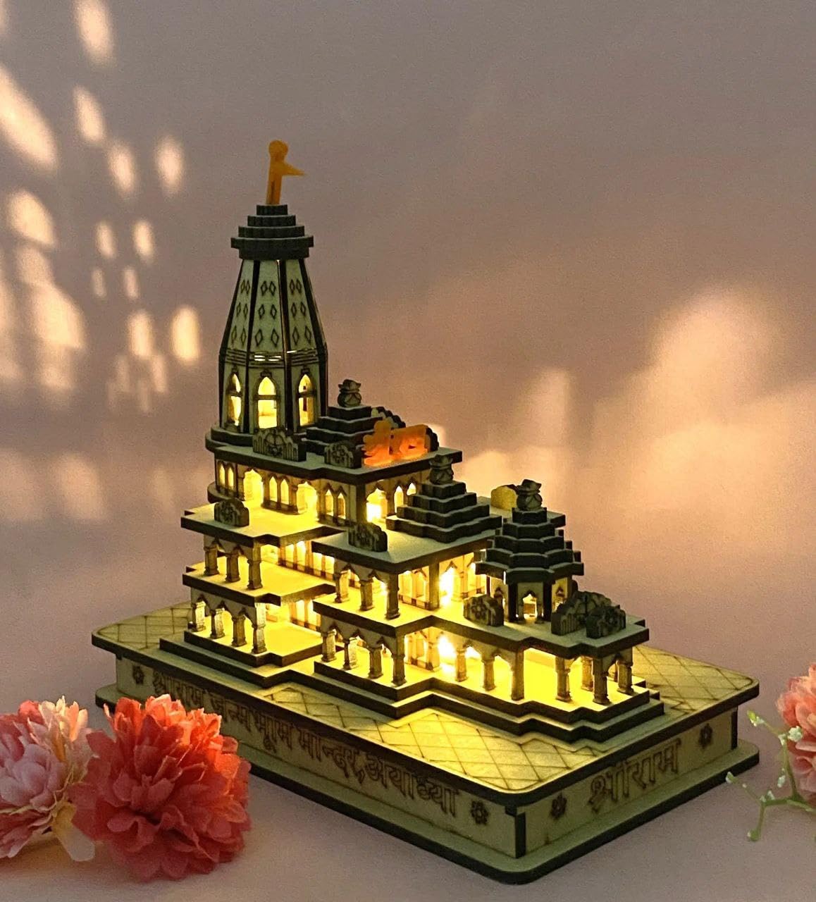 Shri Ram Mandir Model 3D Wooden Janmabhoomi Replica Made in Bharat