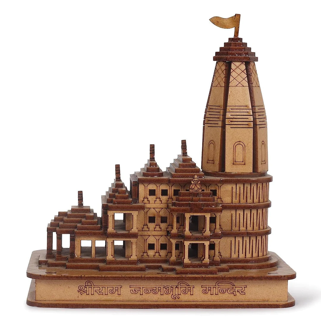 Shri Ram Mandir Model 3D Wooden Janmabhoomi Replica Made in Bharat