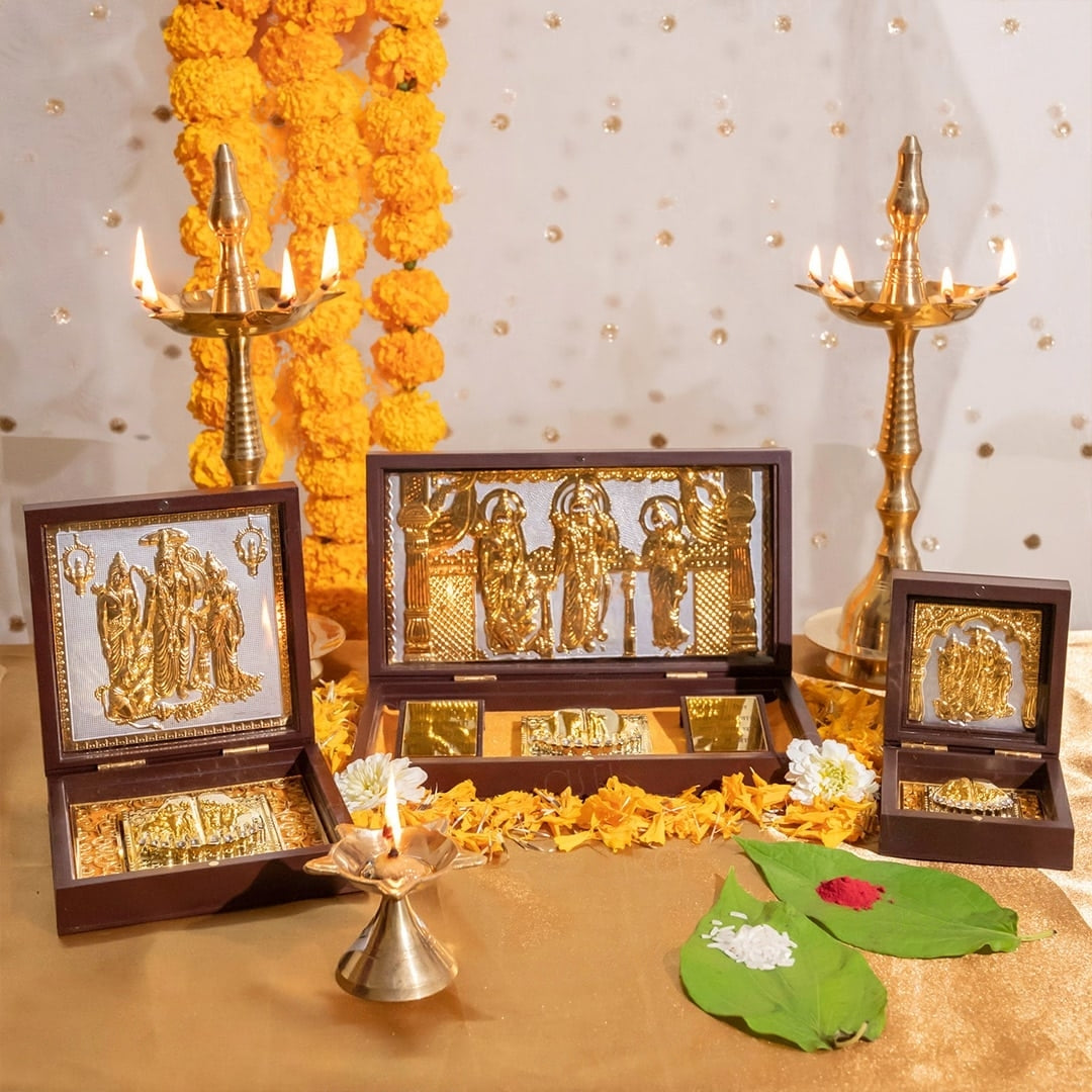 Ram Darbar Pocket Temple 24 Karat Gold Coated