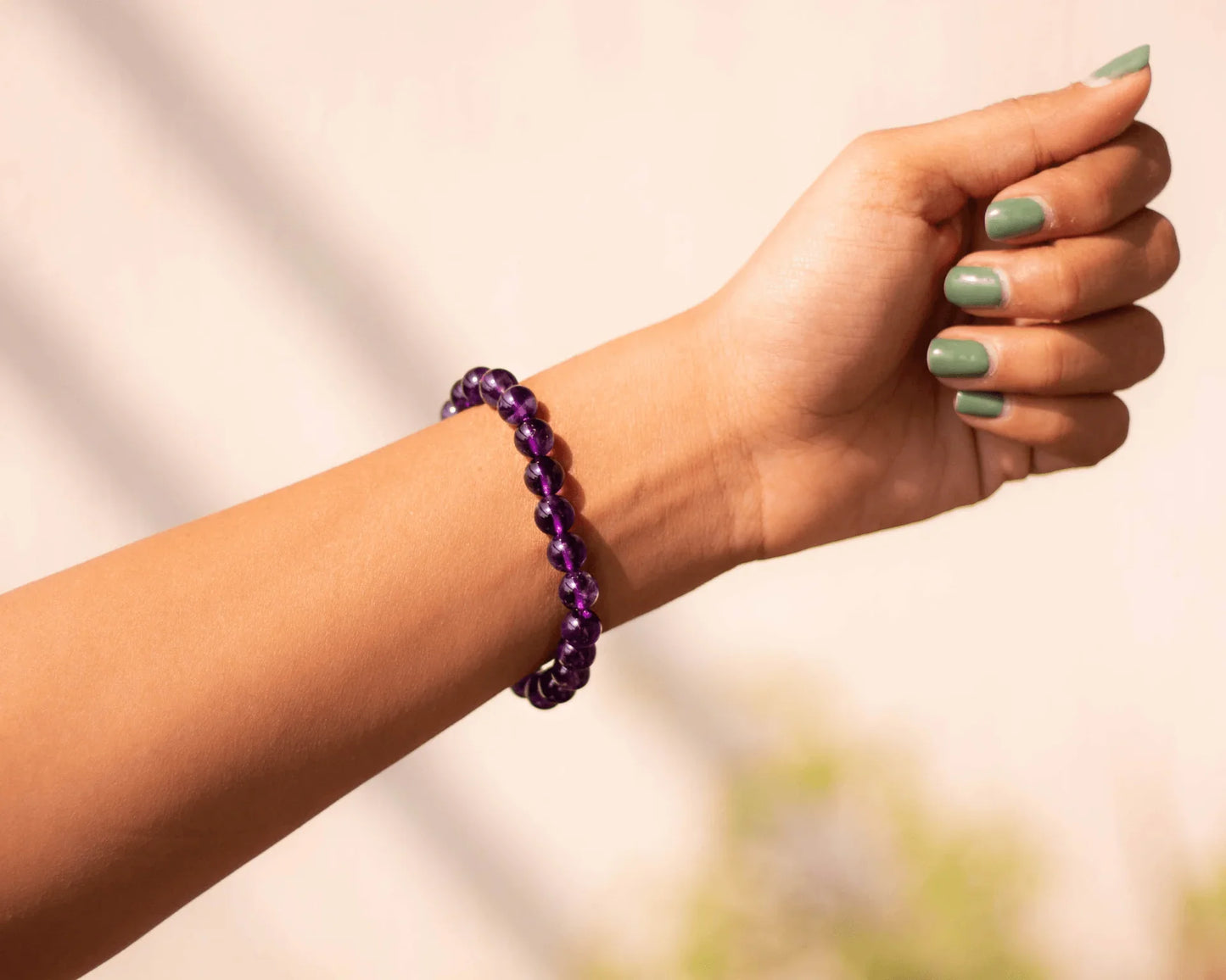 Amethyst Crystal Stone Bracelet Wisdom Protection and Spirituality