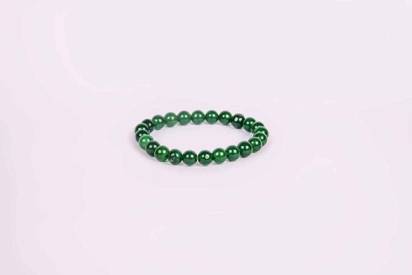 Green Jade Crystal Stone Bracelet Wealth and Good Fortune