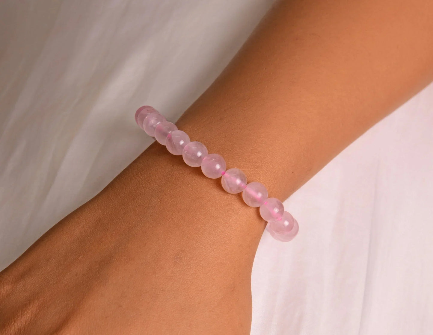 Rose Quartz Pink Crystal Bracelet Original Love Stone